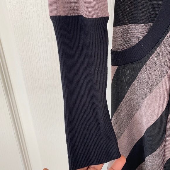 Joseph Ribkoff Brown & Black Striped Dress Size 14 - Picture 6 of 8